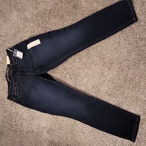 High rise skinny blue jeans